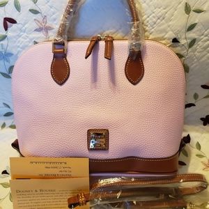 Dooney and bourke leather zip zip satchel